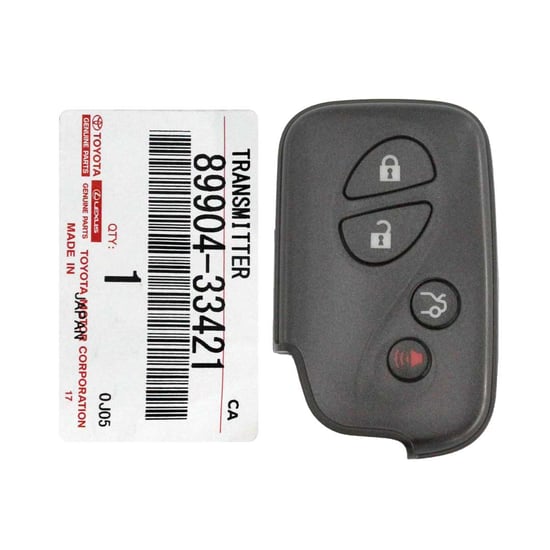Brand-New-LEXUS-ES350-2011-Genuine-OEM-Smart-Remote-Key-4-Buttons-433MHz-89904-33421-8990433421---FCCID:-B74EA