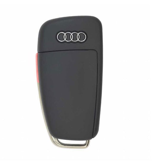 New-Audi-Q7-Genuine-Flip-Remote-Key-3-Button-315MHz-Manufacturer-Part-Number:-4F0837220A-,-FCC-ID:-IYZ-3314---Emirates-Keys-