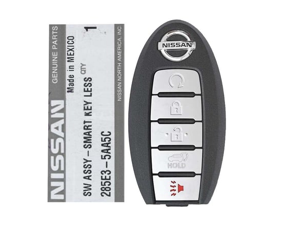 Brand-New-Nissan-Murano-PathFinder-2016-2018-Genuine-OEM-Smart-Key-Remote-5-Buttons-433MHz-285E3-5AA5A---285E3-5AA5C,-FCCID:--KR5S180144014---Emirates-Keys