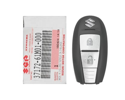 New-Suzuki-SR4-2014-Genuine-OEM-Smart-Remote-Key-2-Buttons-433MHz-Hitag-3-Transponder-Manufacturer-Part-Number:-37172-61M01---37172-61M02---Emirates-Keys