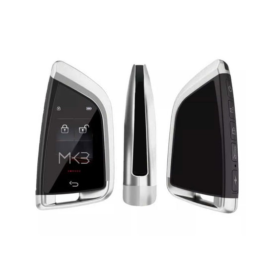 New-Aftermarket-LCD-Universal-Smart-Key-Kit-With-Keyless-Entry-And-IOS-Car-FEM-Style-Location-Tracking-System-Silver-Color--MK3