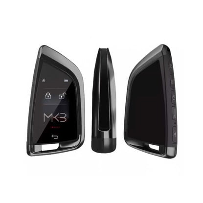 New-Aftermarket-LCD-Universal-Smart-Key-Kit-With-Keyless-Entry-And-IOS-Car-FEM-Style-Location-Tracking-System-Black-Color--MK3