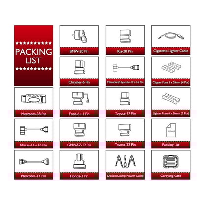 LAUNCH-Non-16-Pin-Adapter-Kit-for-Passenger Cars-For-Launch-X431-DBScar-Detector-Connector-OBD2---Emirates-Keys
