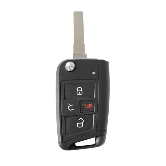 New-Aftermarket-VW-Volkswagen-Flip-Remote-Key-Proximity-Type-3+1-Buttons-433MHz-MQB-Transponder---Emirates-Keys