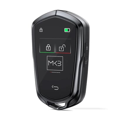 New-Aftermarket-LCD-Universal-Smart-Key-Kit-With-Keyless-Entry-And-IOS-Car-Cadillac-Style-Location-Tracking-System-Black-Color---Emirates-Keys