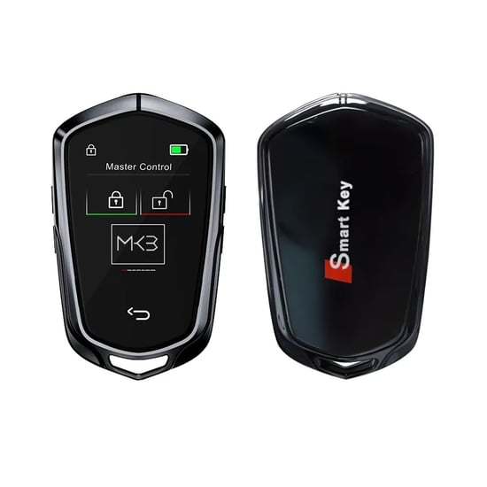 New-Aftermarket-LCD-Universal-Smart-Key-Kit-With-Keyless-Entry-And-IOS-Car-Cadillac-Style-Location-Tracking-System-Black-Color---Emirates-Keys