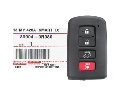 Brand-NEW-Toyota-Rav4-2013-2018-Genuine-OEM-Smart-Key-4-Buttons-315MHz-89904-42070-8990442070-89904-0R080-89904-0R080---FCCID-:-HYQ14FBA