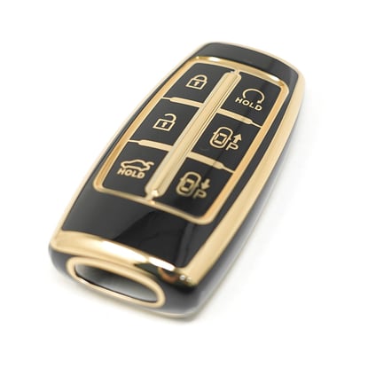 New-Aftermarket-Nano-High-Quality-Cover-For-Hyundai-Genesis-Remote-Key-6-Buttons-Auto-Start-Black-Color---Emirates-Keys