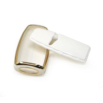 New-Aftermarket-Nano-High-Quality-Cover-For-Hyundai-Genesis-Remote-Key-5+1-Auto-Start-Buttons-White-Color---Emirates-Keys