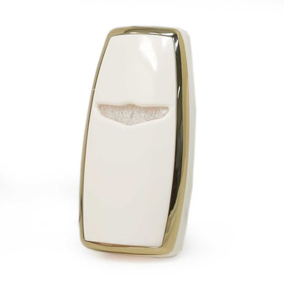 New-Aftermarket-Nano-High-Quality-Cover-For-Hyundai-Genesis-Remote-Key-3+1-Auto-Start-Buttons-White-Color---Emirates-Keys