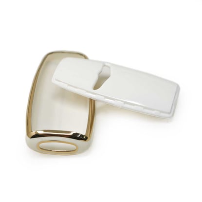 New-Aftermarket-Nano-High-Quality-Cover-For-Hyundai-Genesis-Remote-Key-3+1-Auto-Start-Buttons-White-Color---Emirates-Keys