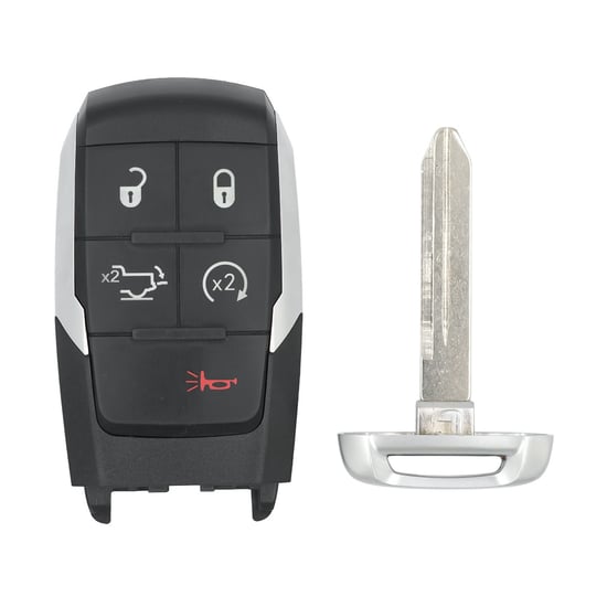 New-Aftermarket-Dodge-Ram-3500-2019-2021-Smart-Remote-Key-4+1-Buttons-433MHz-Compatible-Part-Number:-68375456AB---FCC-ID:-GQ4-76T---Emirates-Keys