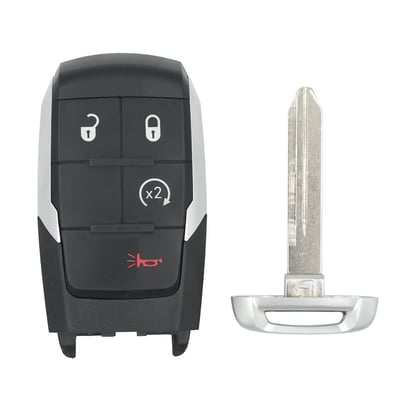New-Aftermarket-Dodge-Ram-3500-2019-2021-Smart-Remote-Key-4-Buttons-433MHz-Compatible-Part-Number:-68365327AB---FCC-ID:-GQ4-76T---Emirates-Keys