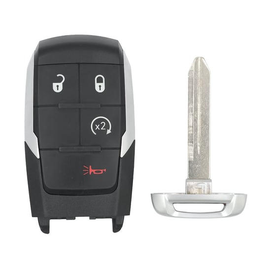 New-Aftermarket-Dodge-Ram-3500-2019-2021-Smart-Remote-Key-4-Buttons-433MHz-Compatible-Part-Number:-68365327AB---FCC-ID:-GQ4-76T---Emirates-Keys