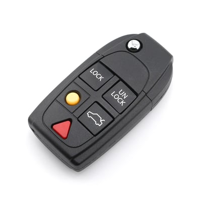 New-Aftermarket-Volvo-S60-S80-V70-XC70-XC90-2004-2015-Flip-Remote-Key-5-Buttons-315MHZ---ID48-Chip---Emirates-Keys