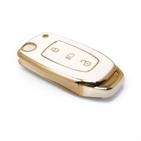 New-Aftermarket-Nano-High-Quality-Cover-For-TATA-Flip-Remote-Key-3-Button-White-Color-TATA-B11J---Emirates-Keys