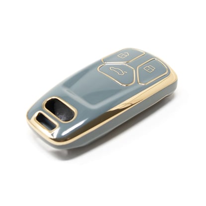 New-Aftermarket-Nano-High-Quality-Cover-For-Audi-TT-A4-A5-Q7-SQ7-Remote-Key-3-Button-Gray-Color-Audi-B11J---Emirates-Keys