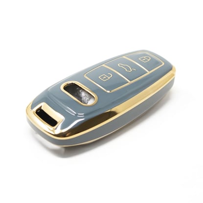 New-Aftermarket-Nano-High-Quality-Cover-For-Audi-Remote-Key-3-Button-Gray-Color-Audi-D11J---Emirates-Keys