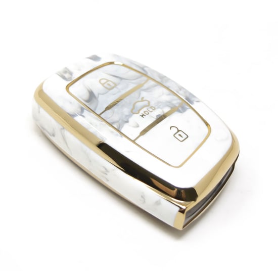 New-Aftermarket-Nano-High-Quality-Marble-Cover-For-Hyundai-Remote-Key-3-Buttons-White-Color-HY-A12J3B---Emirates-Keys