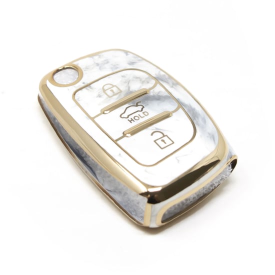 New-Aftermarket-Nano-High-Quality-Marble-Cover-For-Hyundai-Flip-Remote-Key-3-Buttons-White-Color-HY-B12J3B---Emirates-Keys