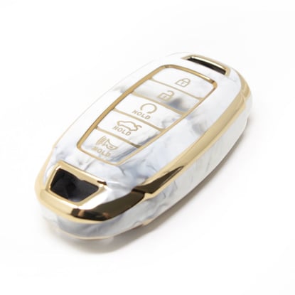 New-Aftermarket-Nano-High-Quality-Marble-Cover-For-Hyundai-Remote-Key-5-Buttons-White-Color-HY-D12J5---Emirates-Keys