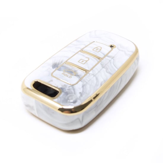 New-Aftermarket-Nano-High-Quality-Marble-Cover-For-Hyundai-Remote-Key-3-Buttons-White-Color-HY-G12J3---Emirates-Keys