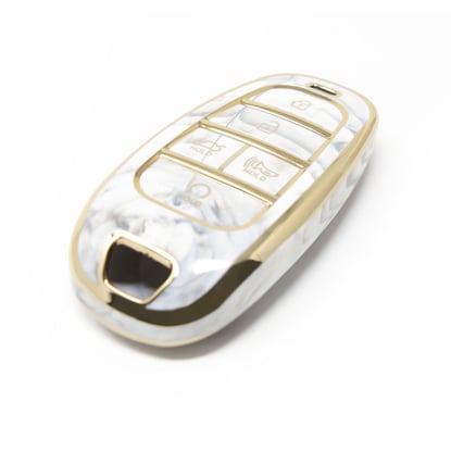New-Aftermarket-Nano-High-Quality-Marble-Cover-For-Hyundai-Remote-Key-5-Buttons-White-Color-HY-H12J5---Emirates-Keys