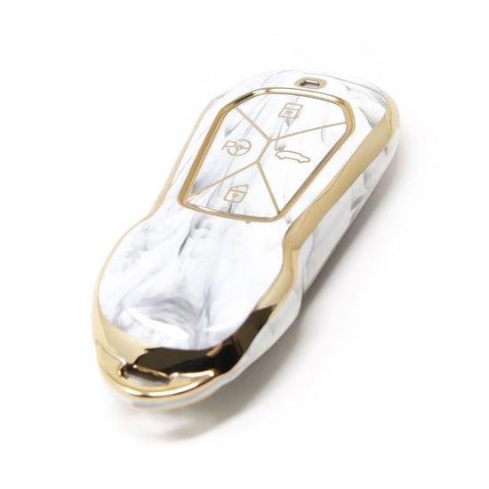 New-Aftermarket-Nano-High-Quality-Marble-Cover-For-Xpeng-Remote-Key-4-Buttons-White-Color-XP-C12J---Emirates-Keys