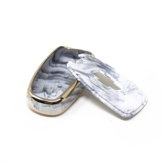New-Aftermarket-Nano-High-Quality-Marble-Cover-For-Chevrolet-Remote-Key-4-Buttons-White-Color-CRL-B12J4A---Emirates-Keys