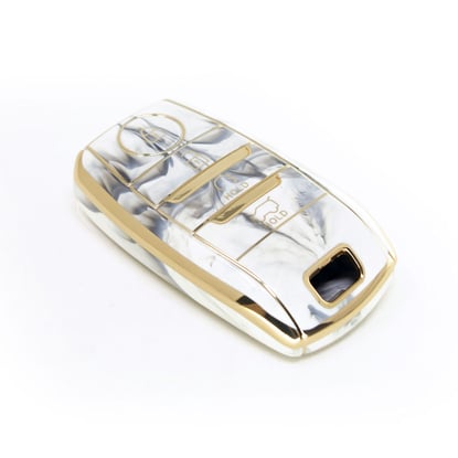 New-Aftermarket-Nano-High-Quality-Marble-Cover-For-Kia-Remote-Key-4-Buttons-White-Color-KIA-D12J4B---Emirates-Keys