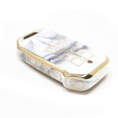 New-Aftermarket-Nano-High-Quality-Marble-Cover-For-Kia-Remote-Key-9-Buttons-White-Color-KIA-I12J9---Emirates-Keys