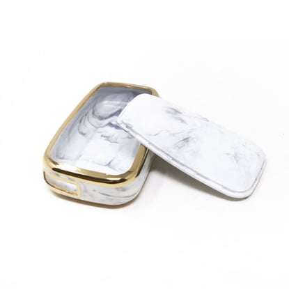 New-Aftermarket-Nano-High-Quality-Marble-Cover-For-Toyota-Remote-Key-2-Buttons-White-Color-TYT-B12J2---Emirates-Keys