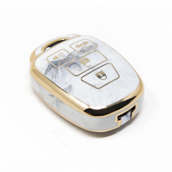 New-Aftermarket-Nano-High-Quality-Marble-Cover-For-Toyota-Remote-Key-4-Buttons-White-Color-TYT-E12J4---Emirates-Keys