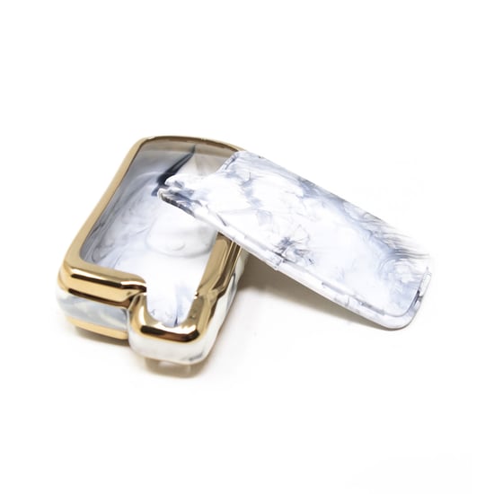 New-Aftermarket-Nano-High-Quality-Marble-Cover-For-Toyota-Remote-Key-2-Buttons-White-Color-TYT-H12J2---Emirates-Keys