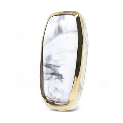 New-Aftermarket-Nano-High-Quality-Marble-Cover-For-Ford-Remote-Key-5-Buttons-White-Color-Ford-A12J---Emirates-Keys