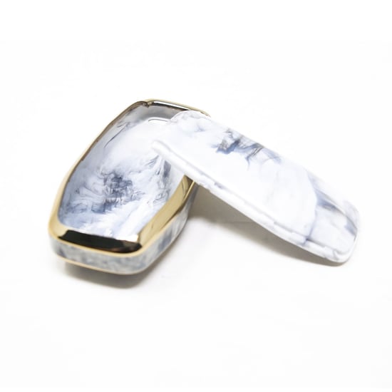 New-Aftermarket-Nano-High-Quality-Marble-Cover-For-Ford-Remote-Key-5-Buttons-White-Color-Ford-A12J---Emirates-Keys