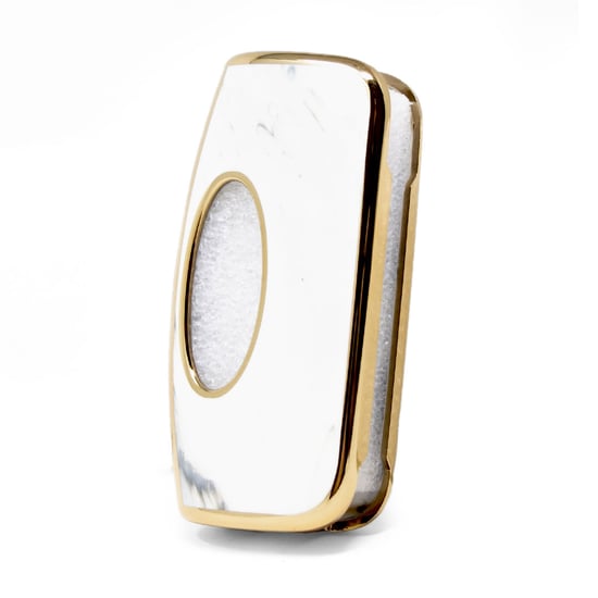 New-Aftermarket-Nano-High-Quality-Marble-Cover-For-Ford-Flip-Remote-Key-3-Buttons-White-Color-Ford-G12J---Emirates-Keys