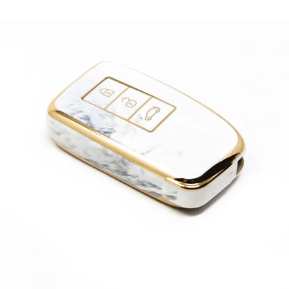 New-Aftermarket-Nano-High-Quality-Marble-Cover-For-Lexus-Remote-Key-3-Buttons-White-Color-LXS-A12J3---Emirates-Keys