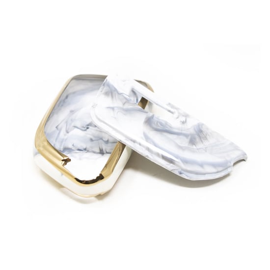 New-Aftermarket-Nano-High-Quality-Marble-Cover-For-Cadillac-Remote-Key-5-Buttons-White-Color-CDLC-B12J5---Emirates-Keys