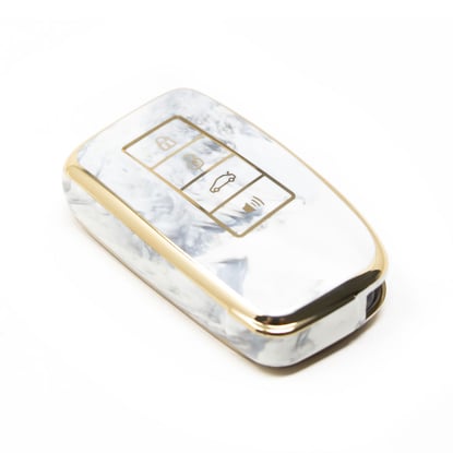 New-Aftermarket-Nano-High-Quality-Marble-Cover-For-Lexus-Remote-Key-4-Buttons-White-Color-LXS-A12J4---Emirates-Keys