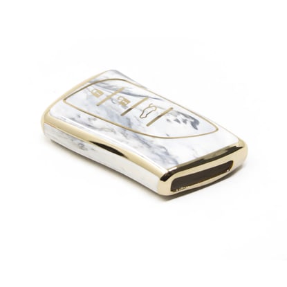 New-Aftermarket-Nano-High-Quality-Marble-Cover-For-Lexus-Remote-Key-3-Buttons-White-Color-LXS-B12J3---Emirates-Keys
