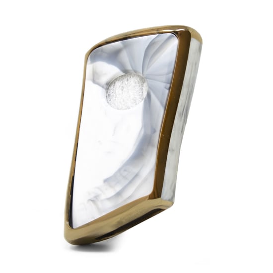 New-Aftermarket-Nano-High-Quality-Marble-Cover-For-Lexus-Remote-Key-4-Buttons-White-Color-LXS-B12J4---Emirates-Keys
