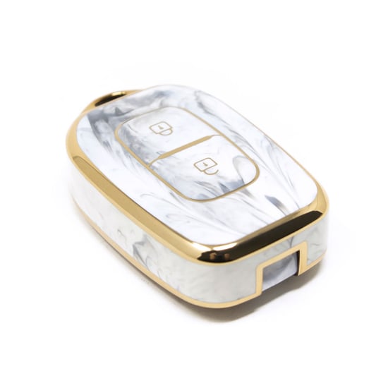 New-Aftermarket-Nano-High-Quality-Marble-Cover-For-Renault-Remote-Key-2-Buttons-White-Color-RN-C12J2---Emirates-Keys