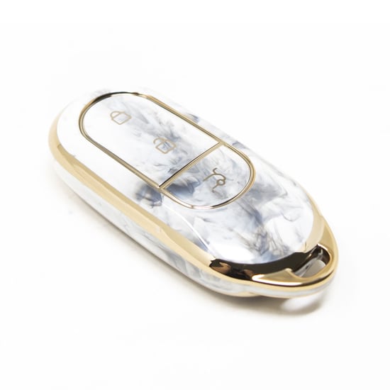 New-Aftermarket-Nano-High-Quality-Marble-Cover-For-Leapmotor-Remote-Key-3-Buttons-White-Color-LP-A12J---Emirates-Keys