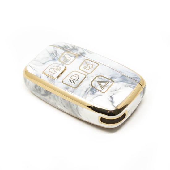 New-Aftermarket-Nano-High-Quality-Marble-Cover-For-Land-Rover-Remote-Key-5-Buttons-White-Color-LR-A12J---Emirates-Keys