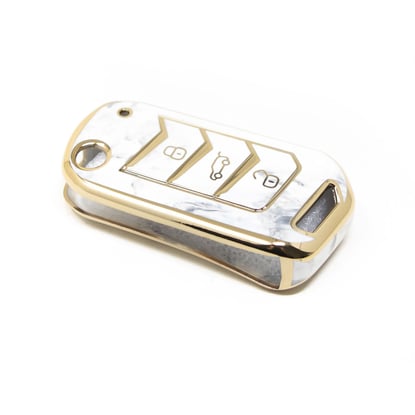New-Aftermarket-Nano-High-Quality-Marble-Cover-For-Mahindra-Remote-Key-3-Buttons-White-Color-MHD-A12J---Emirates-Keys