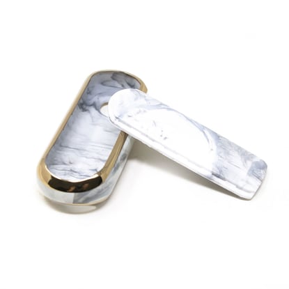 New-Aftermarket-Nano-High-Quality-Marble-Cover-For-Mazda-Remote-Key-2-Buttons-White-Color-MZD-A12J2---Emirates-Keys