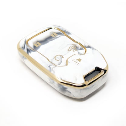 New-Aftermarket-Nano-High-Quality-Marble-Cover-For-GMC-Remote-Key-4+1-Buttons-White-Color-GMC-A12J5B----Emirates-Keys