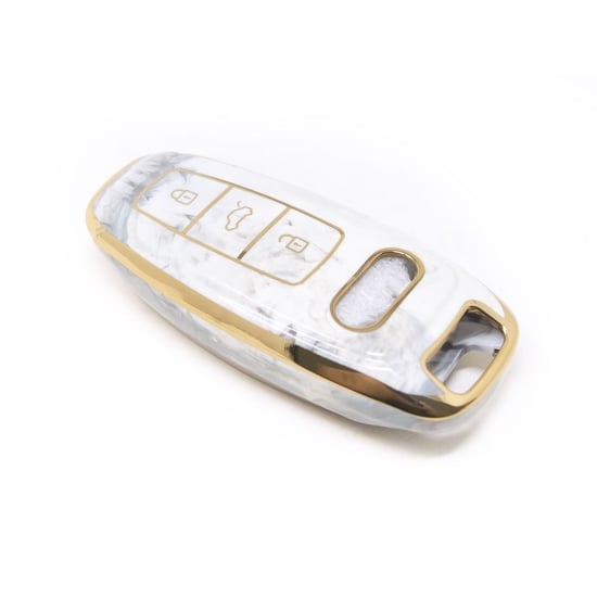 New-Aftermarket-Nano-High-Quality-Marble-Cover-For-Audi-Remote-Key-3-Buttons-White-Color-Audi-D12J---Emirates-Keys