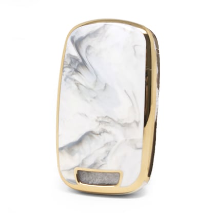 New-Aftermarket-Nano-High-Quality-Marble-Cover-For-Baojun-Flip-Remote-Key-3-Buttons-White-Color-BJ-B12J---Emirates-Keys